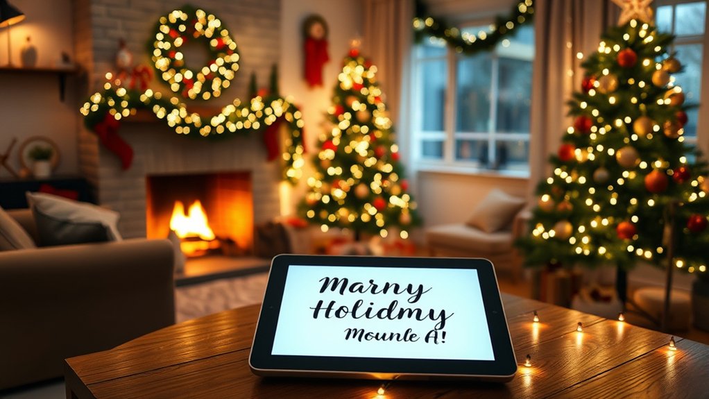 Personalisierte Feiertagsnachrichten erstellt